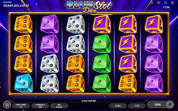 Blue Slot Dice by Endorphina