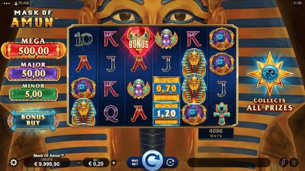 Review of Mask Of Amun by Microgaming at 55bmw Casino Online
