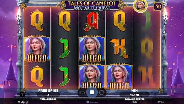 Top Slot Game: Tales Of Camelot Moonlit Quest by Spinomenal