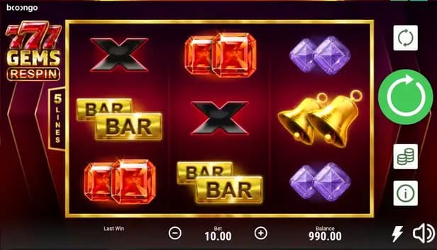 777 Gems Respin by Booongo: Exciting Gameplay and Features